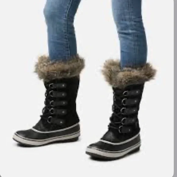 Sorel Joan of Arctic Waterproof Lace Up Faux Fur Boots Size 7.5 New With Tags - Picture 14 of 14